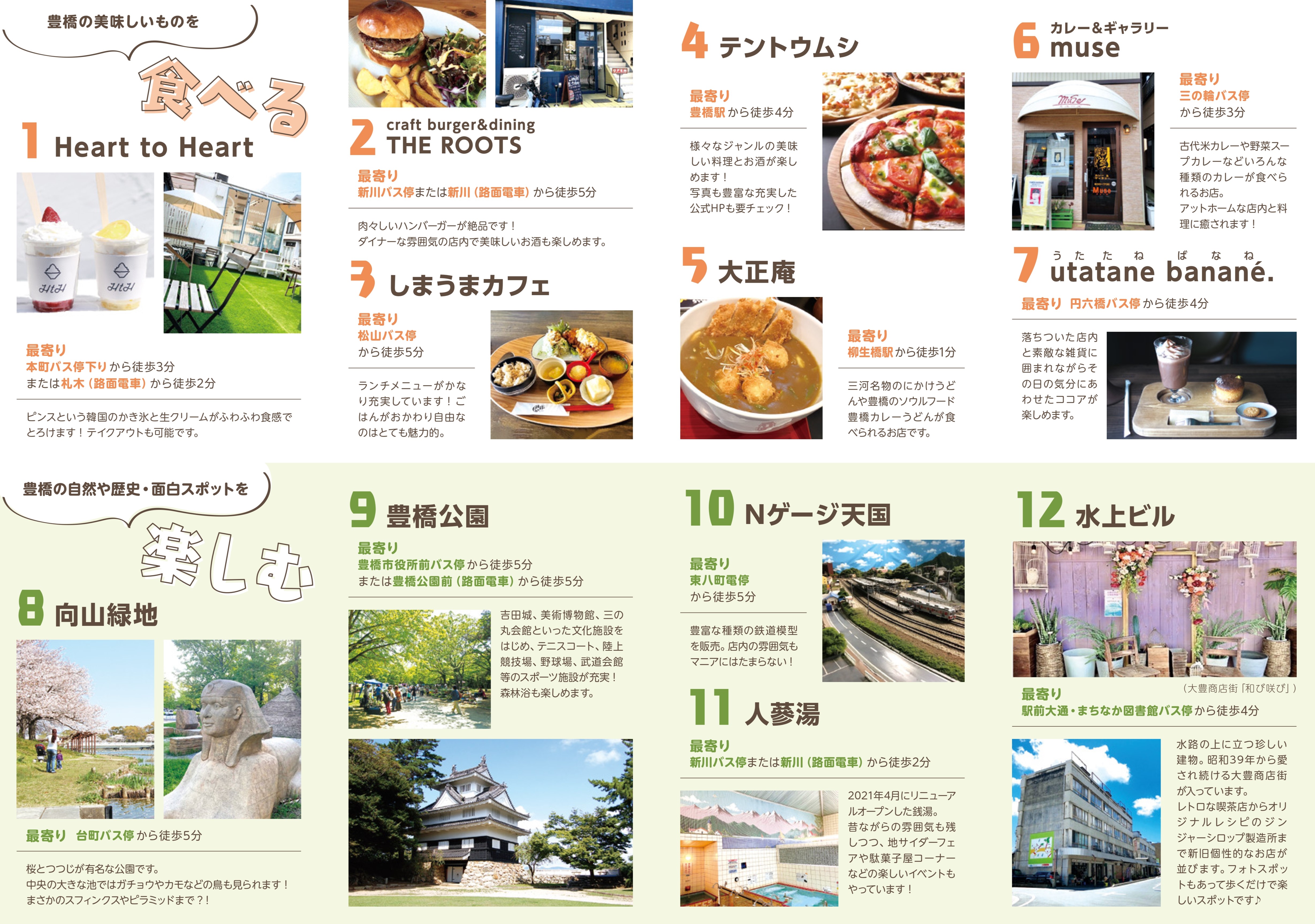 沿線マップ・裏（豊橋駅東エリア）