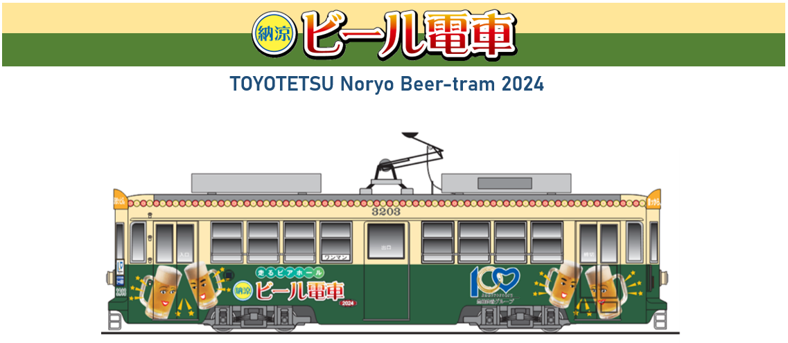納涼ビール電車2024 バナー 納涼ビール電車2024 バナー