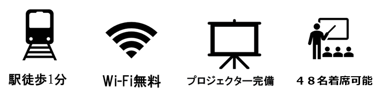 レンタルスペース 4F-H会議室 概要 レンタルスペース 4F-H会議室 概要
